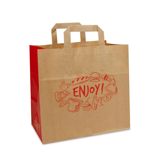 Papieren take-away tassen – Enjoy bruin – placeholderafbeelding