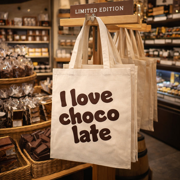 Katoenen tassen – I love chocolate – placeholderafbeelding