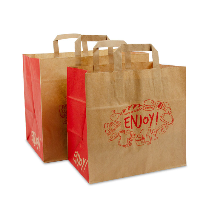Papieren take-away tassen – Enjoy bruin – placeholderafbeelding