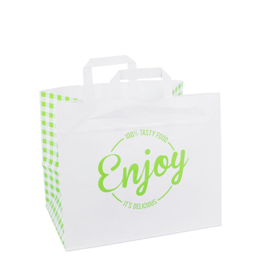 Papieren take-away tassen – Enjoy groen – placeholderafbeelding