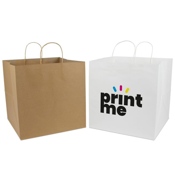 Papieren pizzatassen – Gerecycled kraftpapier, 33+33×33 cm