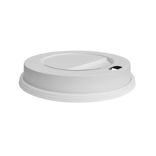 Plastic deksels wit voor koffiebekers – Plastic