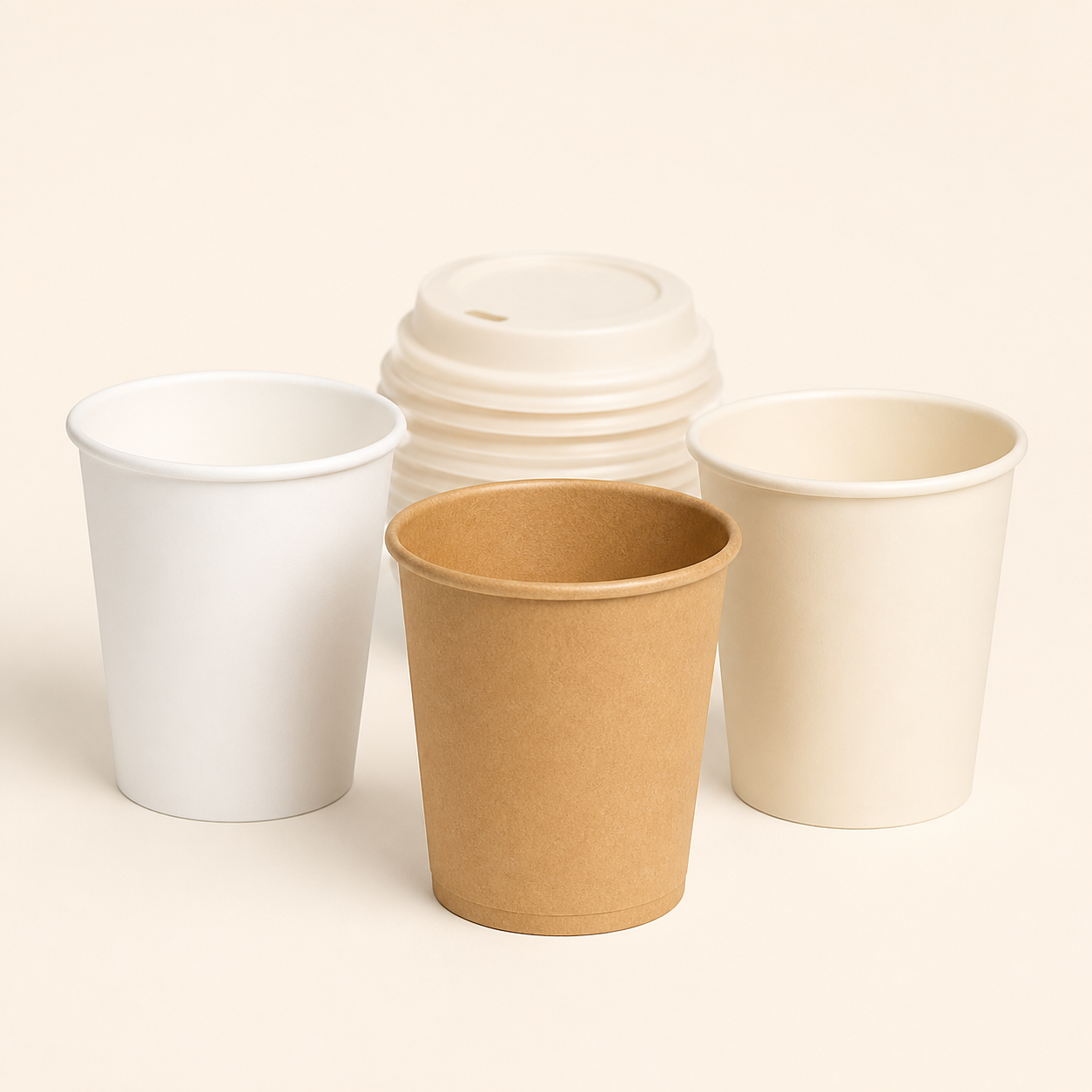 Koffiebeker Goedkoop & Snel bedrukt – 8 oz – Karton met minder dan 5% PE-coating
